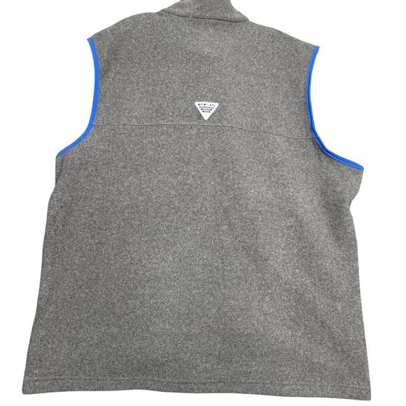 NEW- NWT Columbia PFG Men’s Harborside Fleece Vest Gray XXL - Picture 2 of 8